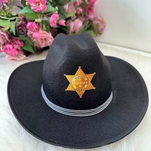 Chapeu/Chapéu Belli Preto Sheriff Dourado